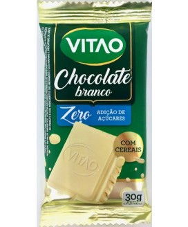 Chocolate Branco Com Cereais Zero Adição de Açúcares Vitao - 30g